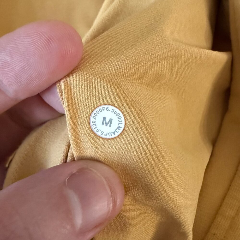Lululemon Yellow Pullover Hoodie Sweatshirt Size M - Picture 3 of 6
